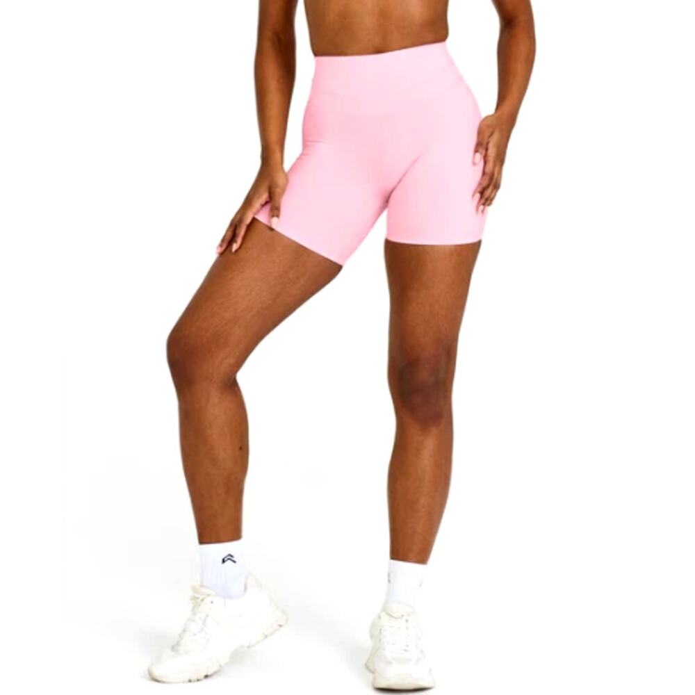 Women's Pink High-Waisted Shorts